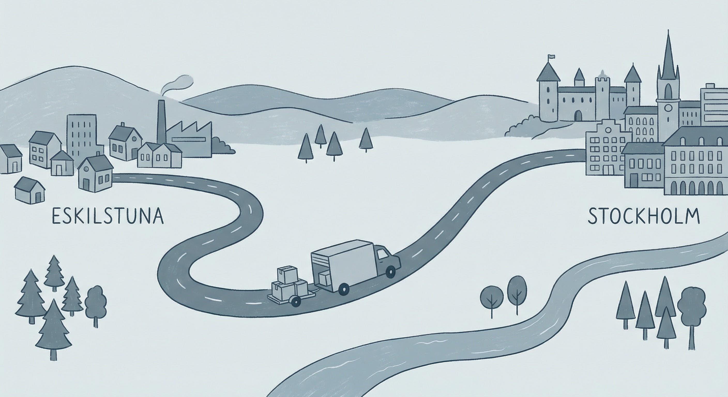 Vad kostar det att flytta från Eskilstuna till Stockholm? – Flytt Eskilstuna–Stockholm: ungefärlig sträcka, vad som påve…